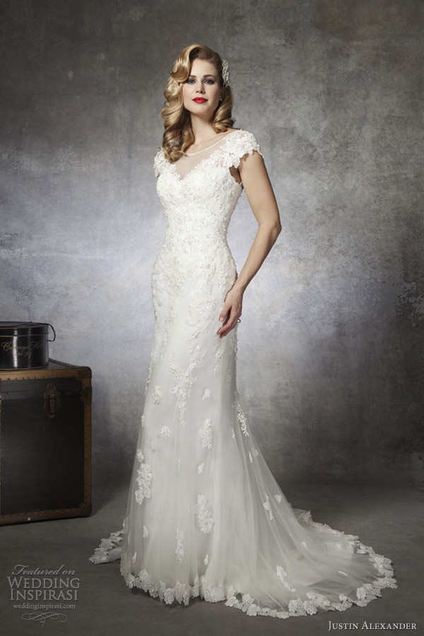 justin alexander wedding dresses spring 2013 lace mermaid gown