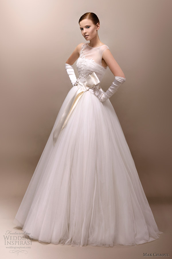 max chaoul wedding dresses 2013 grace 1960s style ball gown