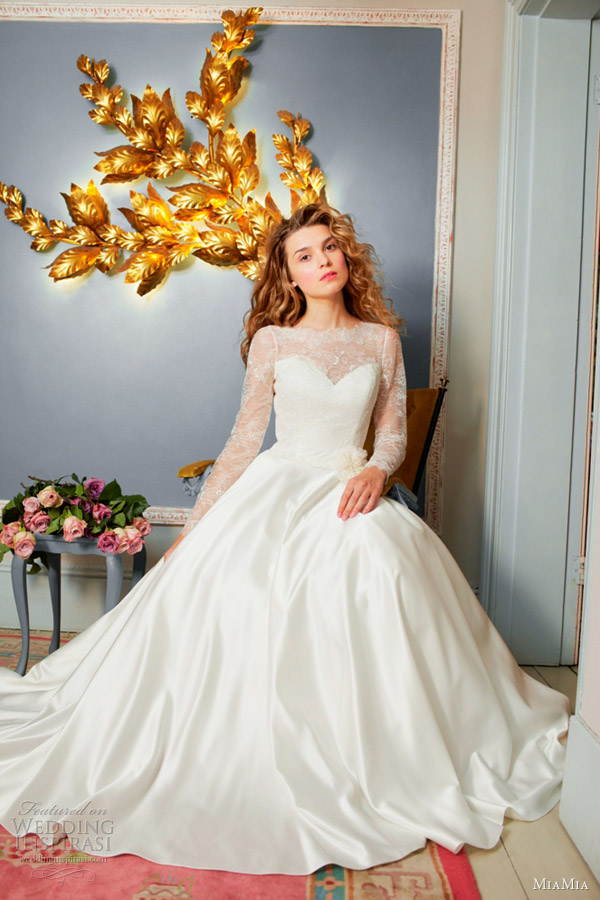 miamia bridal alan hannah spring 2013 rosemary long sleeve wedding dress