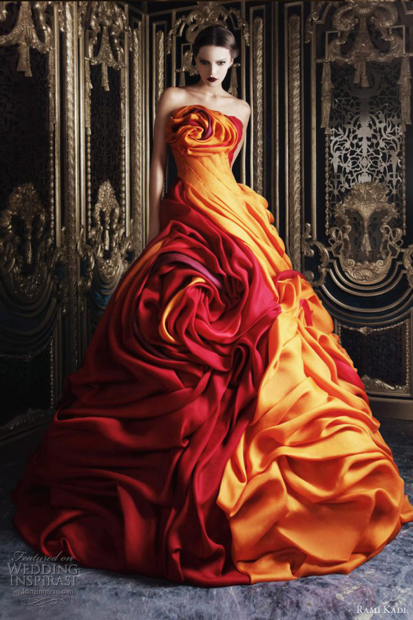 rami kadi couture 2013 multi color ball gown rami kadi couture 2013 multi color ball gown