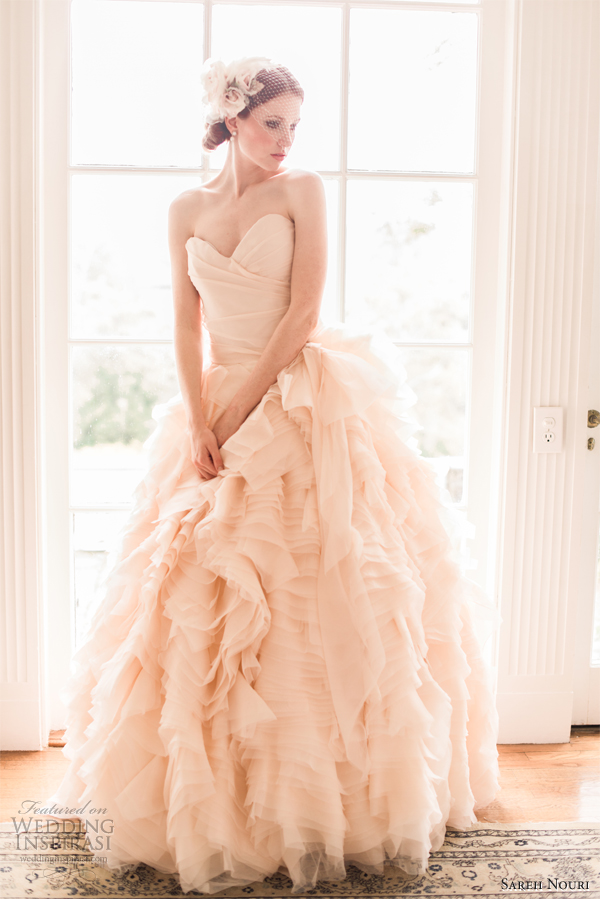 sareh nouri pink wedding dress sprng 2013 sophie