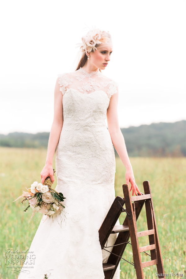 sareh nouri wedding dress spring 2013 lace sheath emma