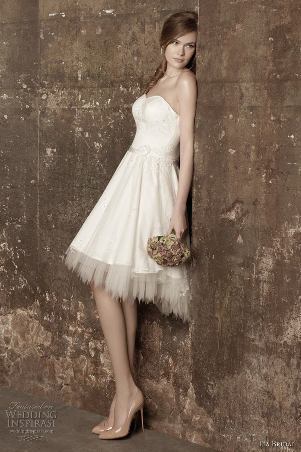 tia bridal short wedding dresses 2013 romance 5359