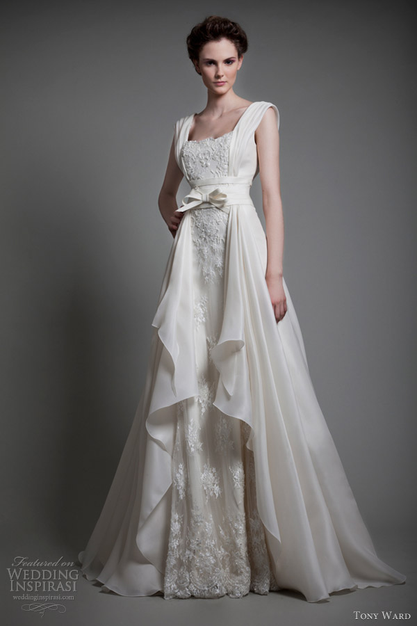 tony ward bridal 2013 parfum d ete sleeveless wedding dress