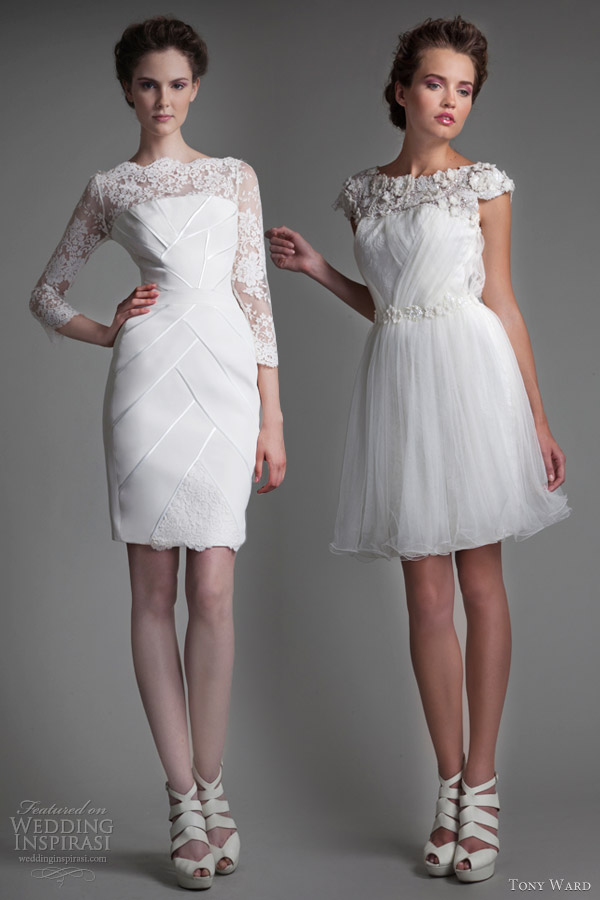 tony ward bridal 2013 short wedding dresses