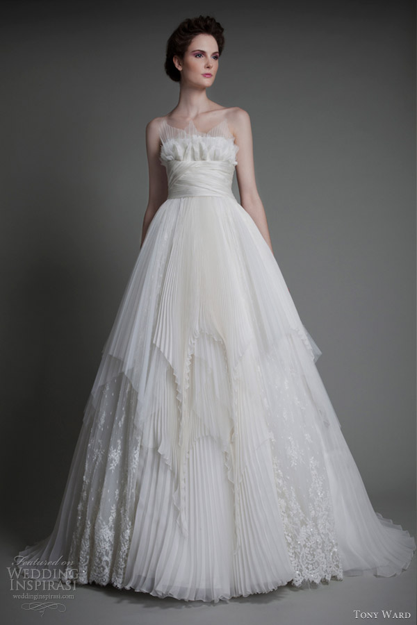 tony ward wedding dresses 2013 aura magique strapless ball gown