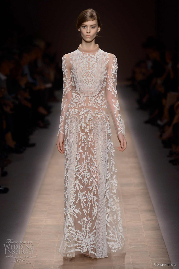 valentino spring 2013 ready to wear long sleeve dress