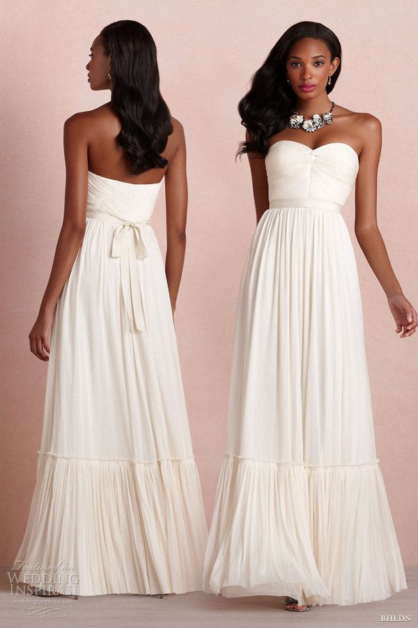 bhldn 2013 bridal de rigueur strapless wedding dress