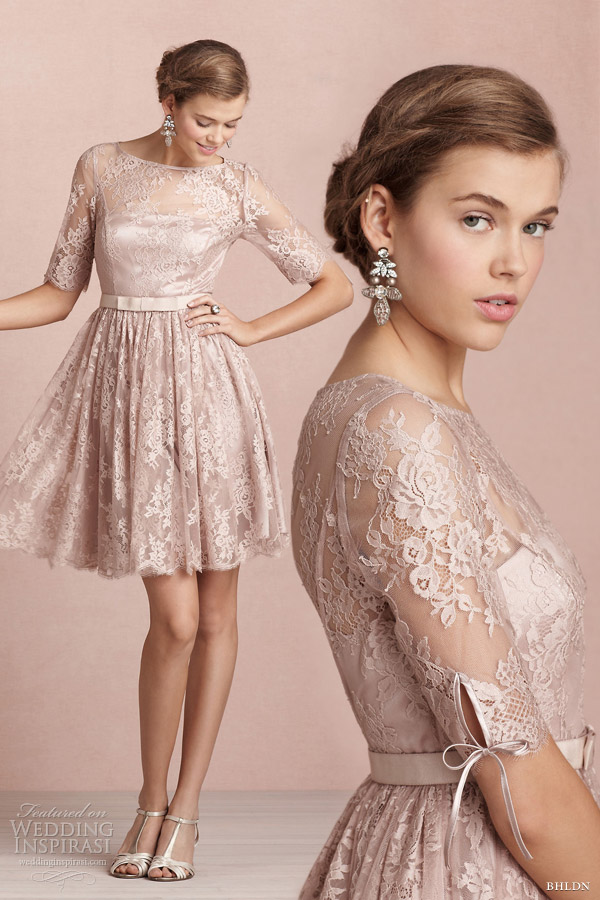 Top Tea Rose Lace Dress Short Sleeves