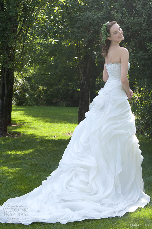 eme di eme wedding dresses 2013 bridal strapless gown