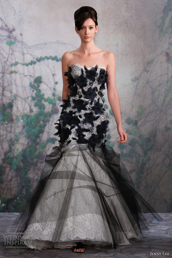 White dress with deals black lace overlay