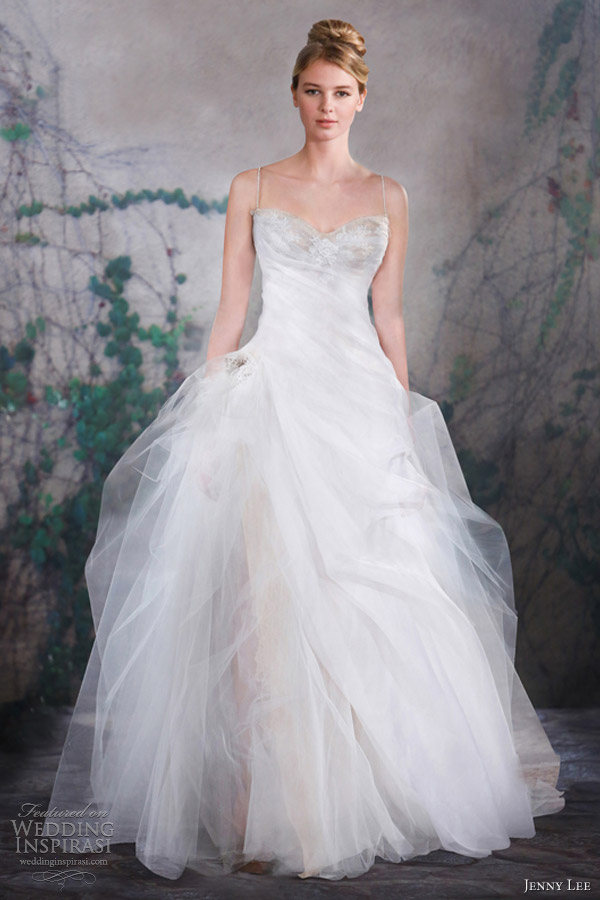 jenny lee bridal fall 2013 strapless ball gown wedding dress 1312