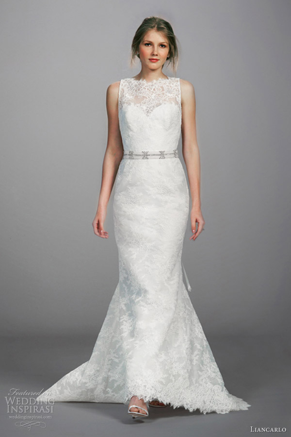 lian carlo wedding dresses spring 2013 sleeveless gown 5820