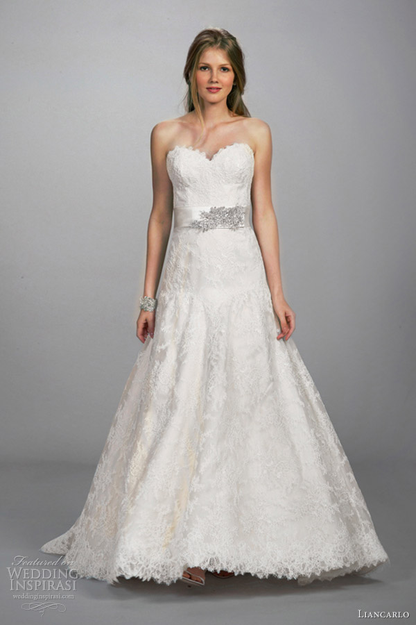 lian carlo wedding dresses spring 2013 strapless gown 5819