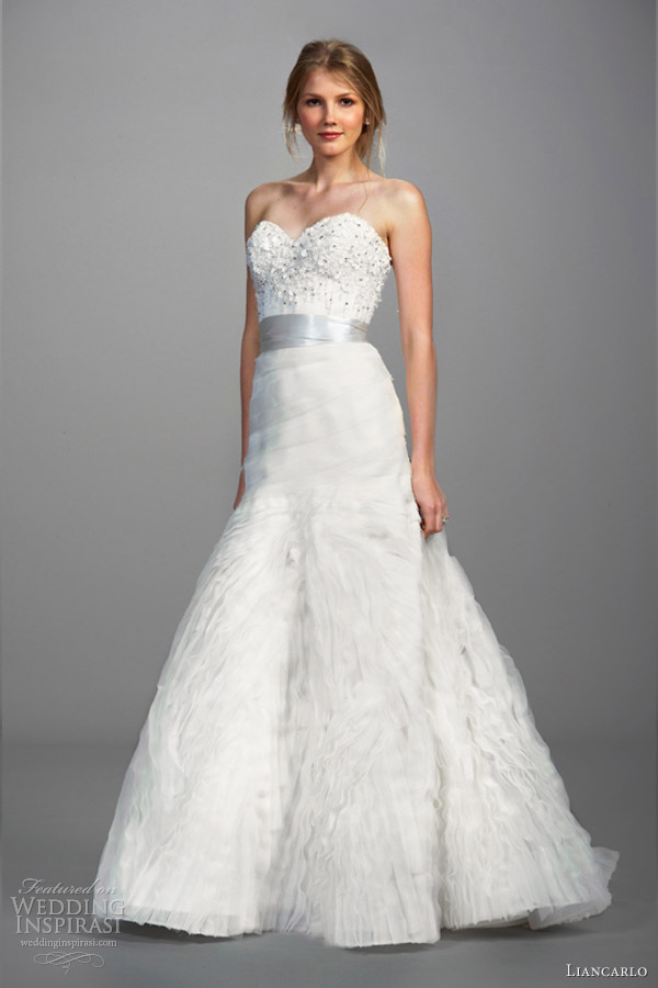 liancarlo wedding dresses spring 2013 strapless gown 5826