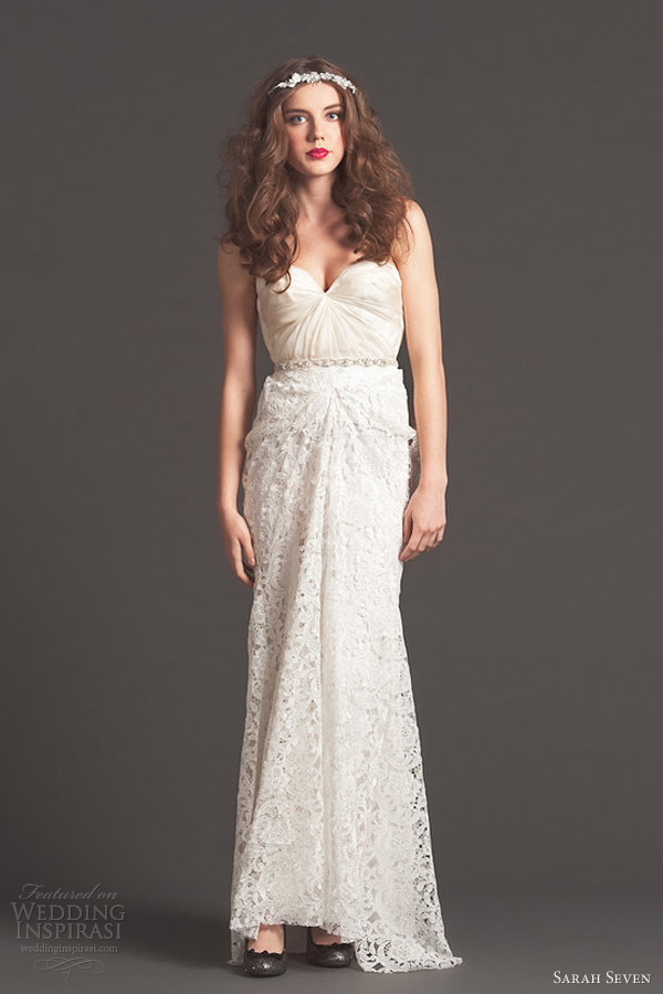 sarah seven fall 2013 bridal smitten lace wedding dress