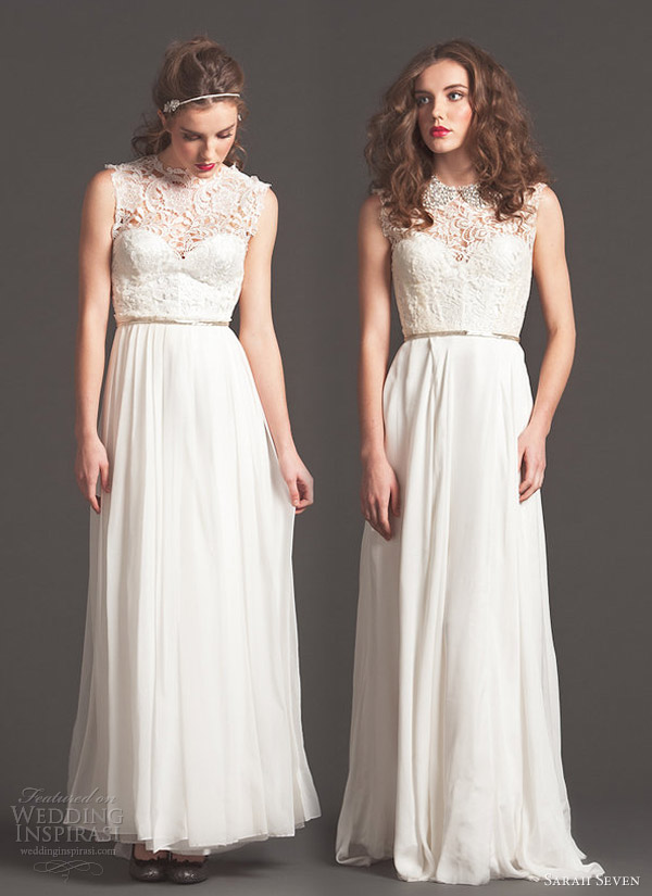 sarah seven wedding dresses fall 2013 even so mademoiselle bridal gowns