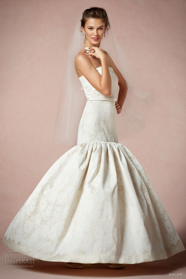 bhldn bridal 2013 contessa strapless gown milly