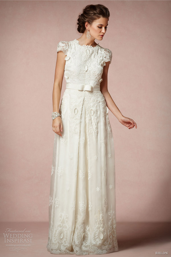 bhldn bridal 2013 rococo wedding dress short puff sleeves collette dinnigan bhldn bridal 2013 rococo wedding dress short puff sleeves collette dinnigan