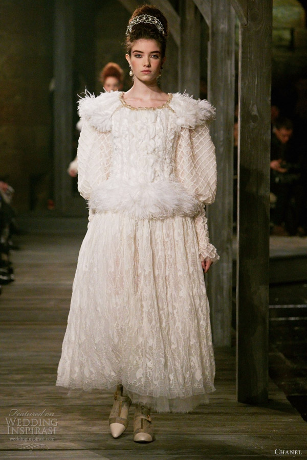 chanel pre fall winter 2013 2014 white dress