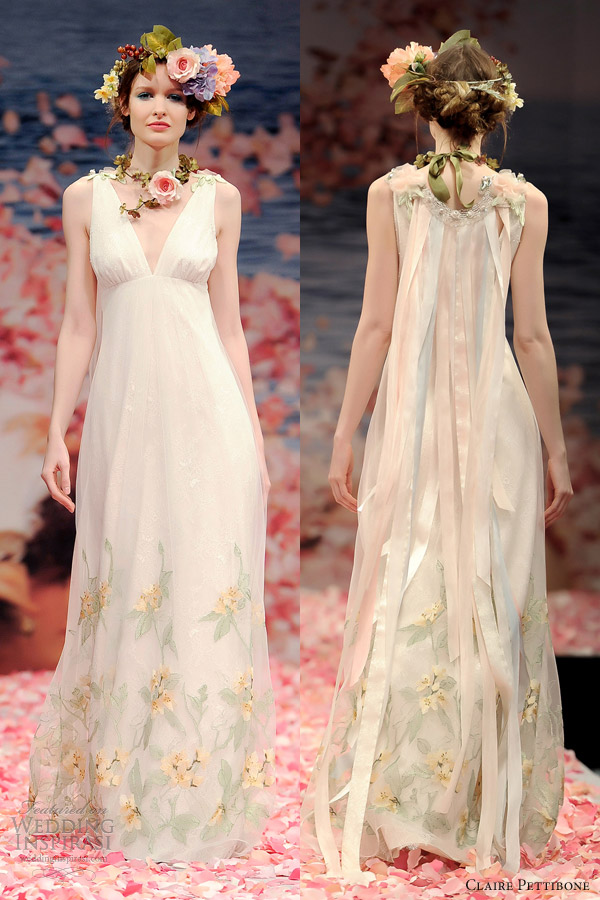 claire pettibone wedding dresses spring 2013 aria sleeveless gown ribbon back