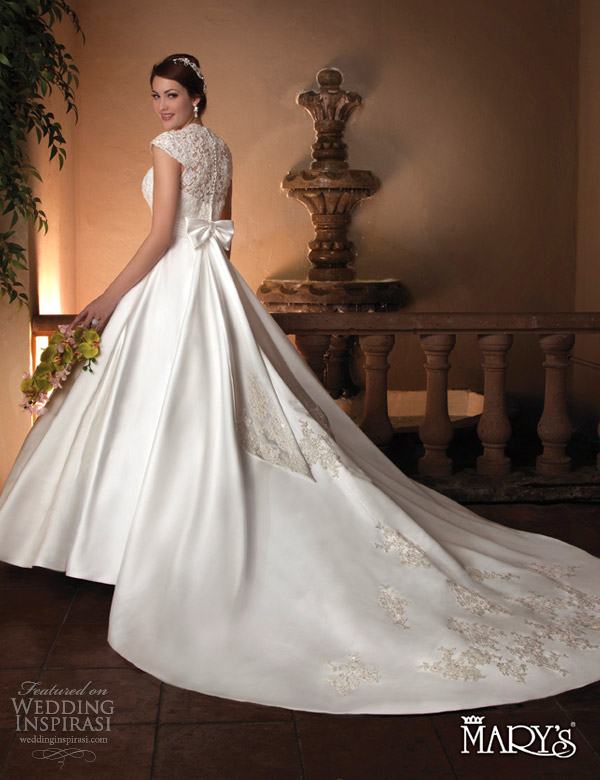 marys bridal couture damour wedding dress style 6118 a line ball gown full view
