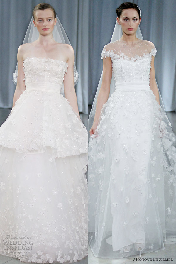 monique lhuillier fall 2013 wedding dresses crescendo angelic