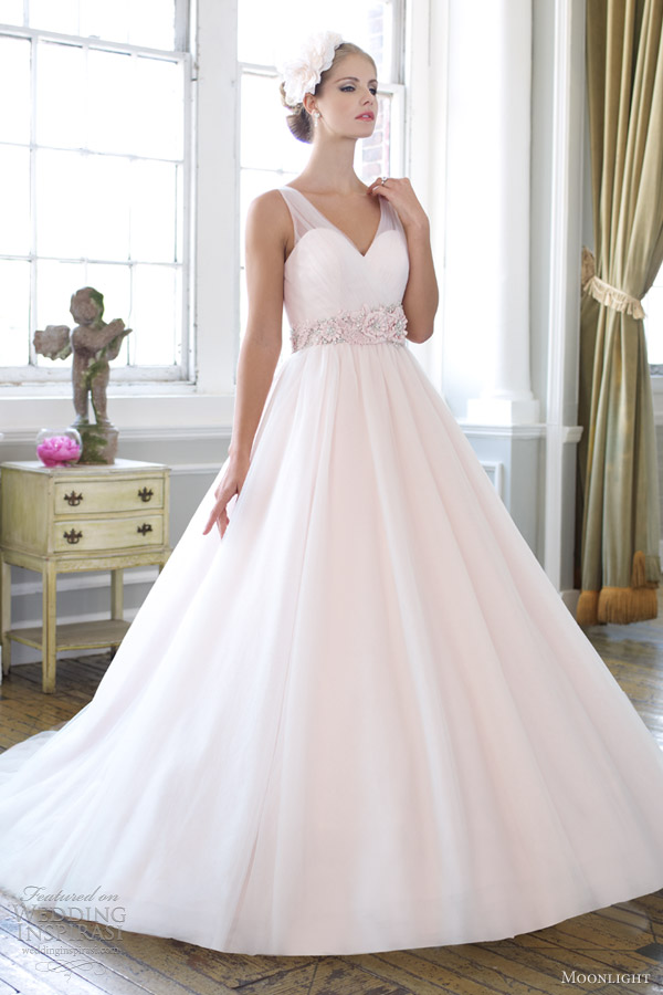 moonlight collection spring 2013 bridal sleeveless ball gown j6265