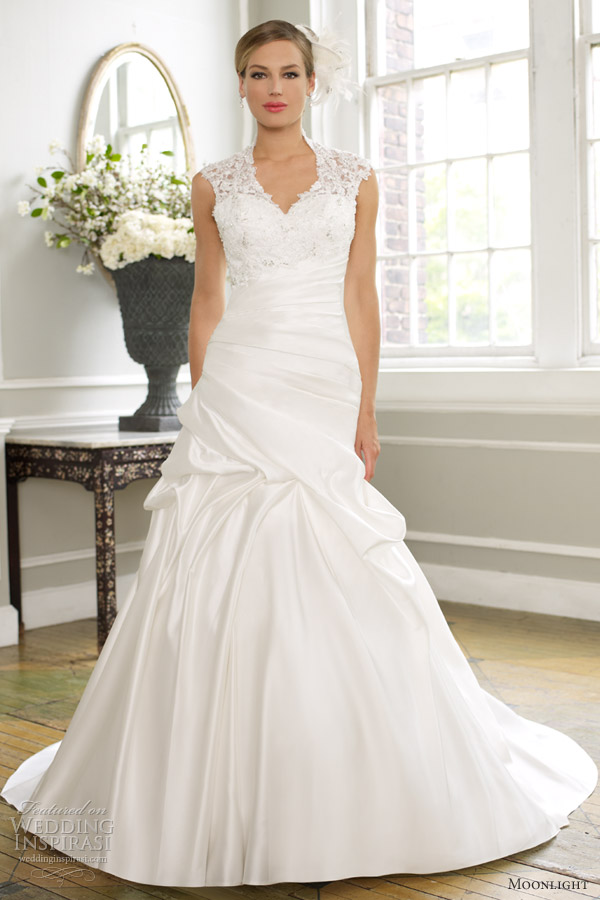 moonlight wedding dresses spring 2013 fit flare gown j6257