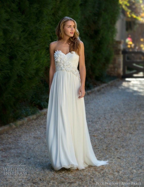 anne barge blue willow fall 2013 aurora strapless wedding dress