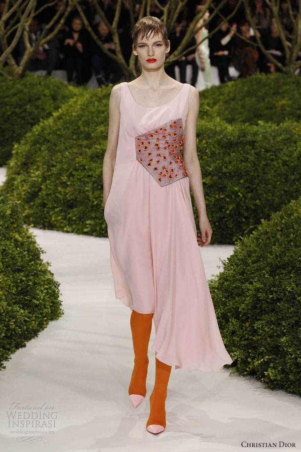 christian dior spring 2013 couture pink dress