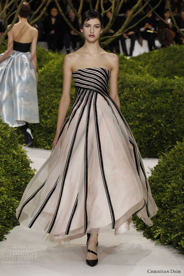 christian dior spring 2013 couture strapless dress