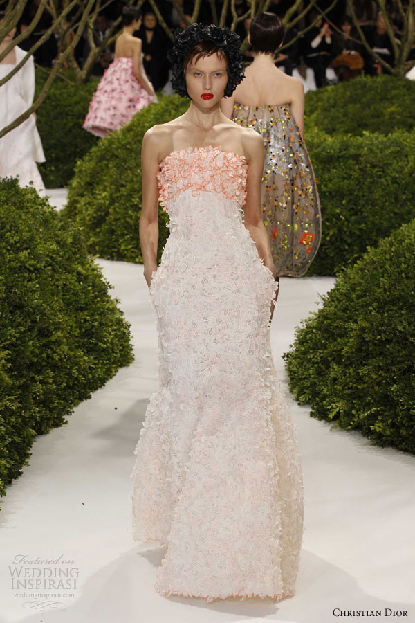 dior spring summer 2013 couture pink dress