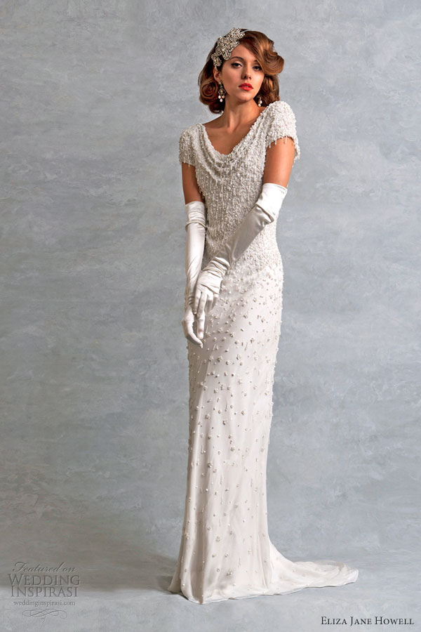eliza jane howell legend bridal collection myrna weddnig dress short sleeves