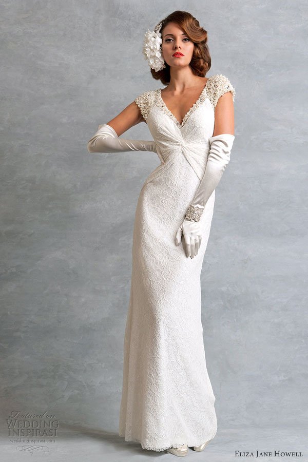 eliza jane howell vintage weddng dress ingrid cap sleeve