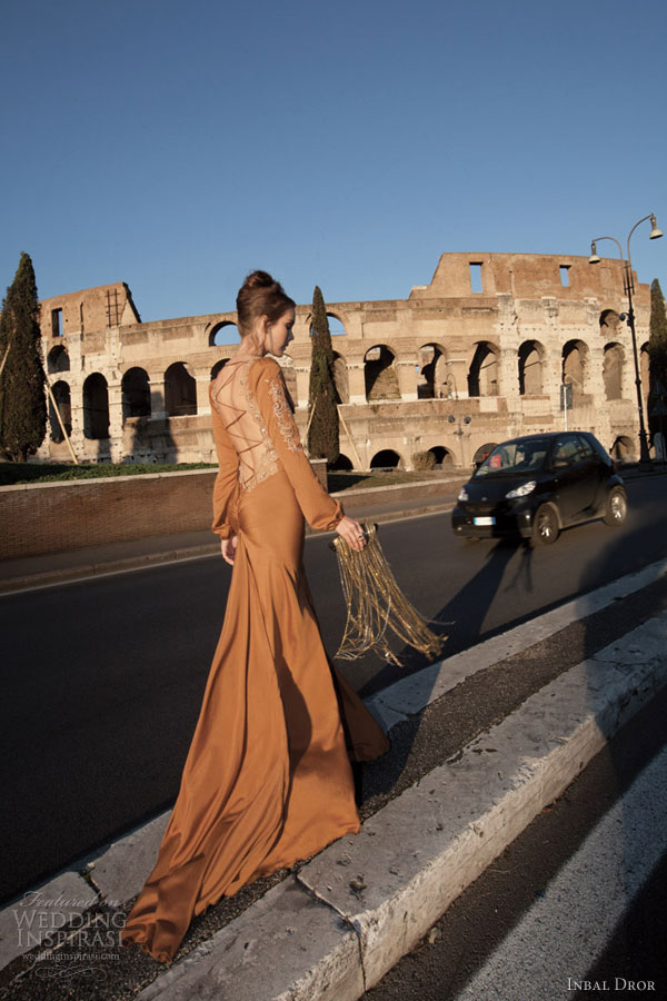 inbal dror color wedding dress