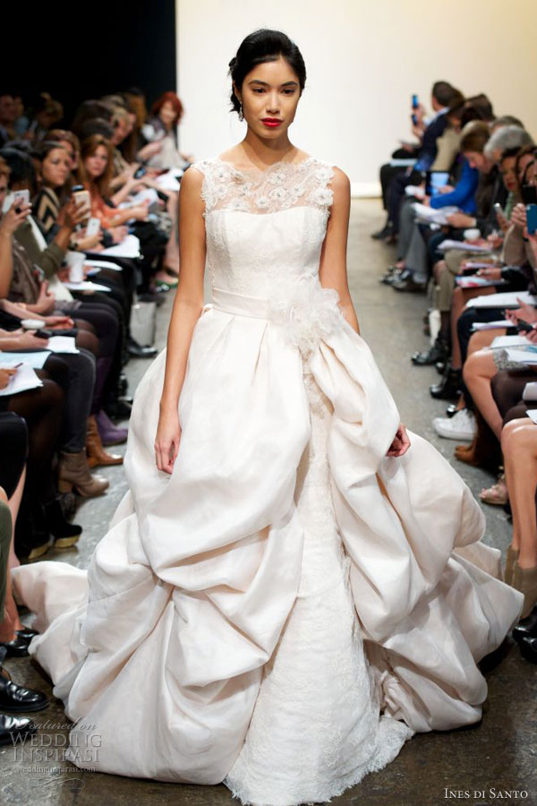 ines di santo bridal spring 2013 candide wedding gown detachable train