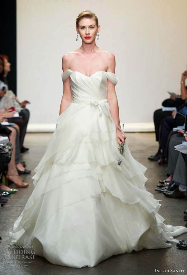 ines di santo bridal spring 2013 istria ball gown cap sleeves