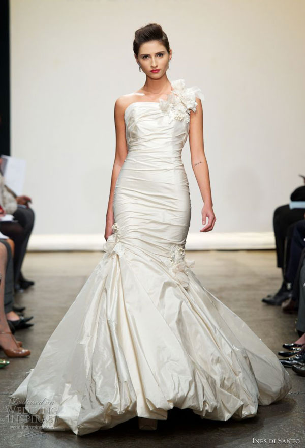 ines di santo spring 2013 mermaid gown padua bubble hem