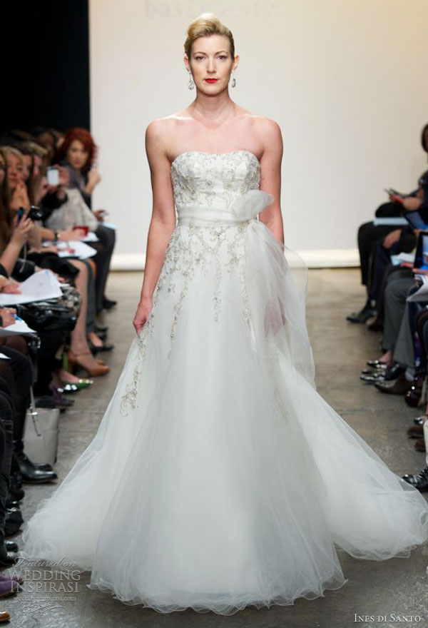 ines di santo wedding dresses spring 2013 filippa strapless gown