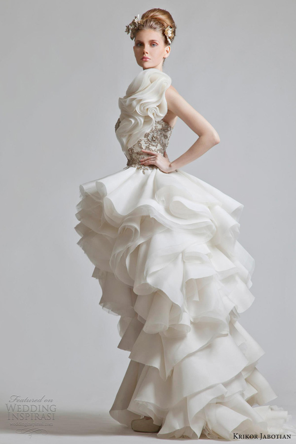 krikor jabotian wedding dress 2013 chapter one bridal collection ruffle gown krikor jabotian wedding dress 2013 chapter one bridal collection ruffle gown