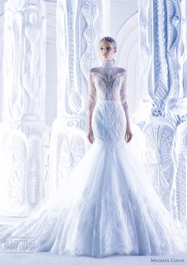 michael cinco spring 2013 wedding dress