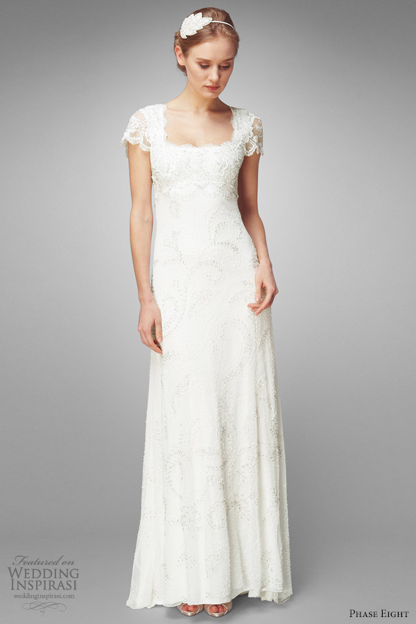 phase eight eliza wedding embroidered dress short sleeve