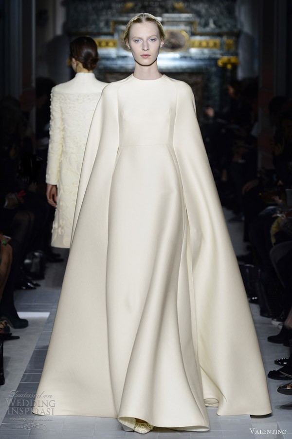 valentino spring 2013 couture cape gown