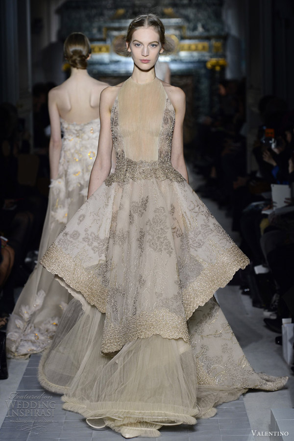 valentino spring 2013 couture collection dress over skirt