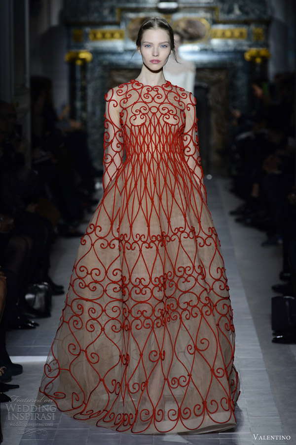 valentino spring 2013 couture red dress