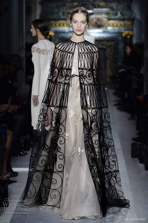 valentino spring summer 2013 couture collection cape dress