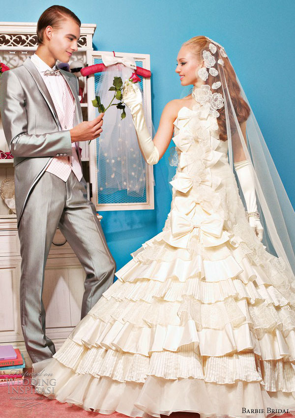 barbie bridal 2013 ivory wedding dress bb0111