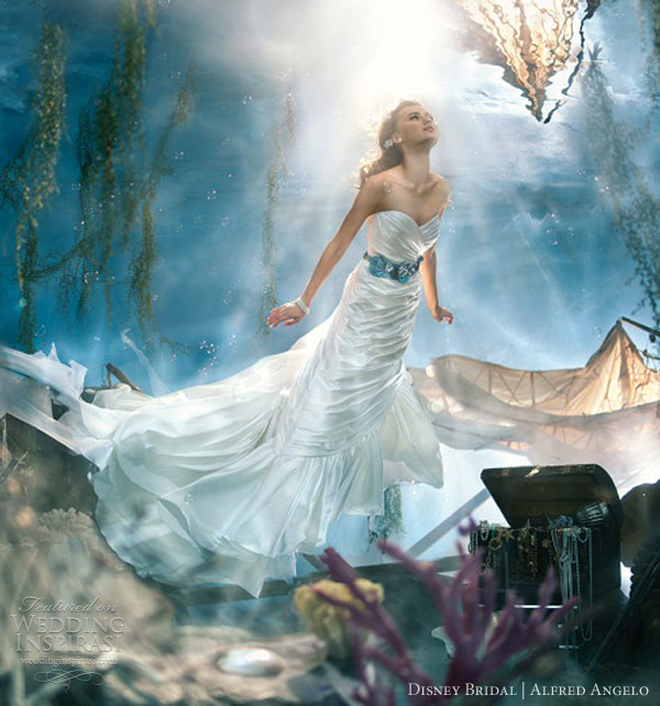 disney fairy tale princess wedding dress alfred angelo 2013 ariel mermaid gown
