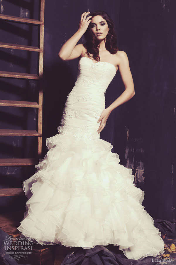 ella rosa wedding dresses spring 2013 style 185 strapless mermaid gown